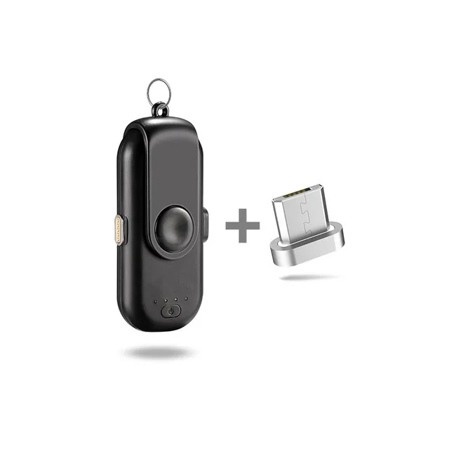 Black Micro Портативное магнитное зарядное устройство для iPhone Micro usb type C мини магнитное зарядное устройство - Цвет: Black Micro