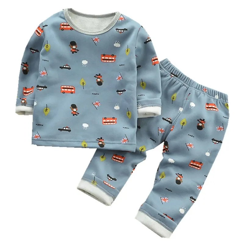 Детская одежда осень-зима 2020 для маленьких мальчиков костюм с мультяшным