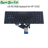 15 dc us ru english russian colorful backlit keyboard for hp omen 15 dc dc000 15t dc000 15 dc0010 dc0020 rgb backlight keyboards