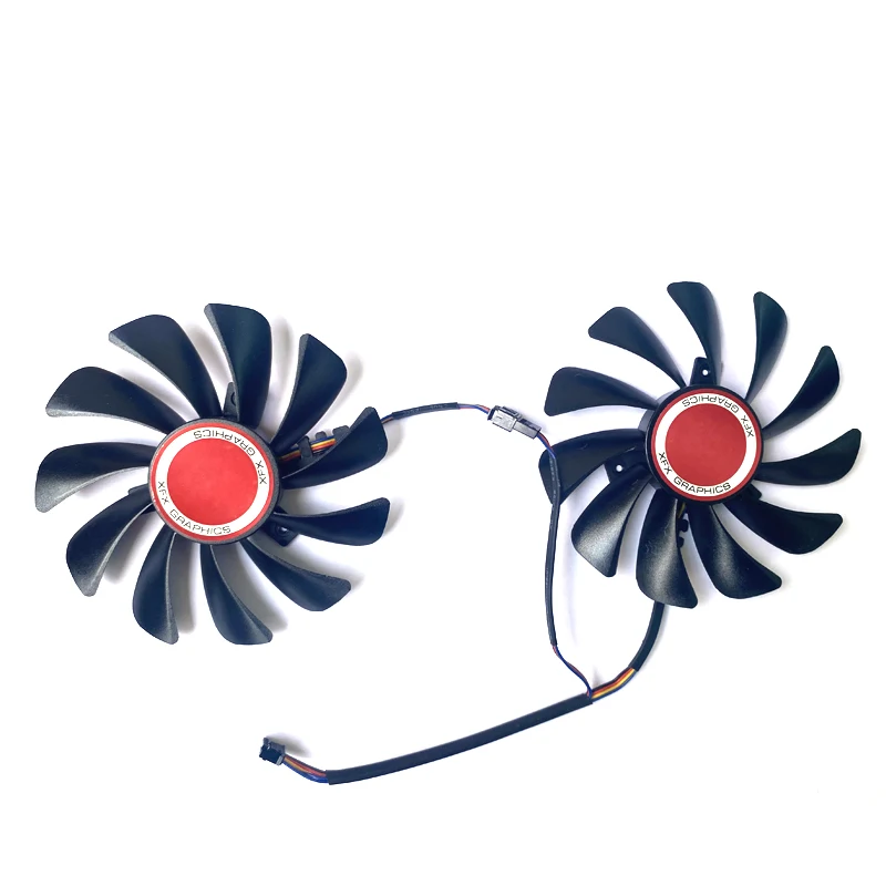 

NEW 2PCS 95MM FDC10U12S9-C CF1010U12S For XFX RX 590/580 VGA Video Card Cooling HIS RX580 590 570 Cooling Fans 4PIN 12V