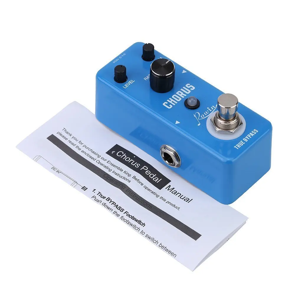 

Rowin Guitar Pedals Analog Chorus Ensemble King Level Depth Knob High Warm And Clear Chorus Sound LEF-304 Effects With BBD Chip