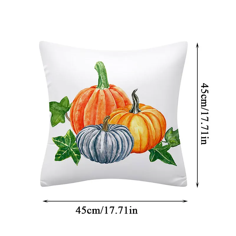 

New Gold Red Autumn Maple Leaves Cushion Cover Hand Painted Modern Art Decorative Throw Pillows Nordic Simple Couch Pillows Case