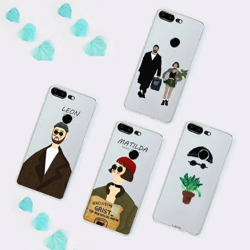 

Leon Matilda Natalie Portman Movie Phone Case Transparent for Huawei P 40 20 30 10 mate pro lite plus