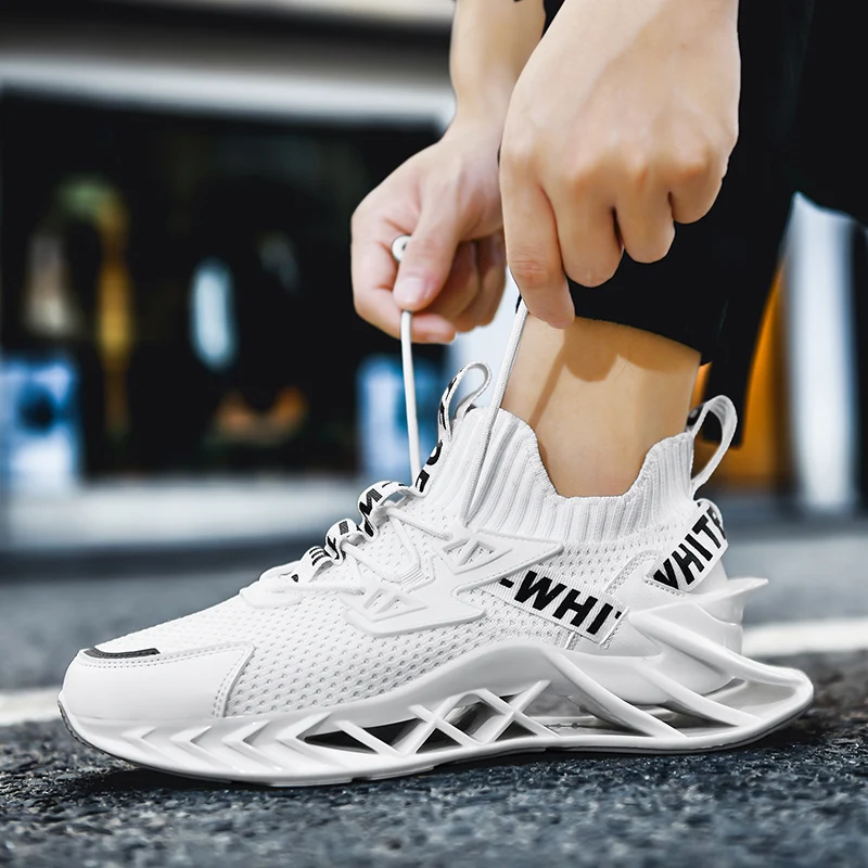 

Blade shoes for men leisure sports shoe summer 2021 new shock absorption increase breathable thin mesh running shoes