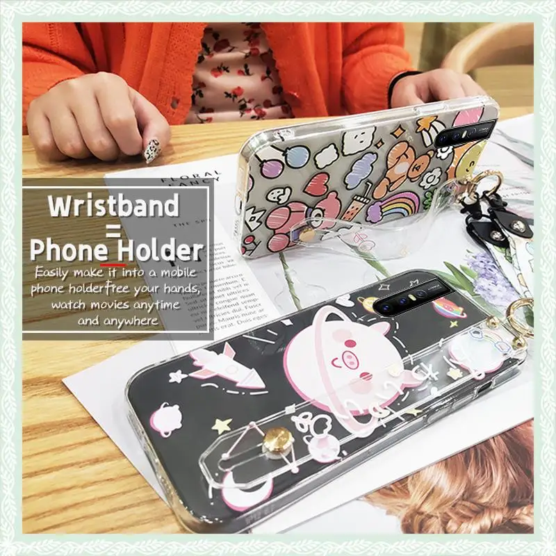 Shockproof Silicone Phone Case For VIVO X27 Cute Soft Woman New Arrival Black Glitter |