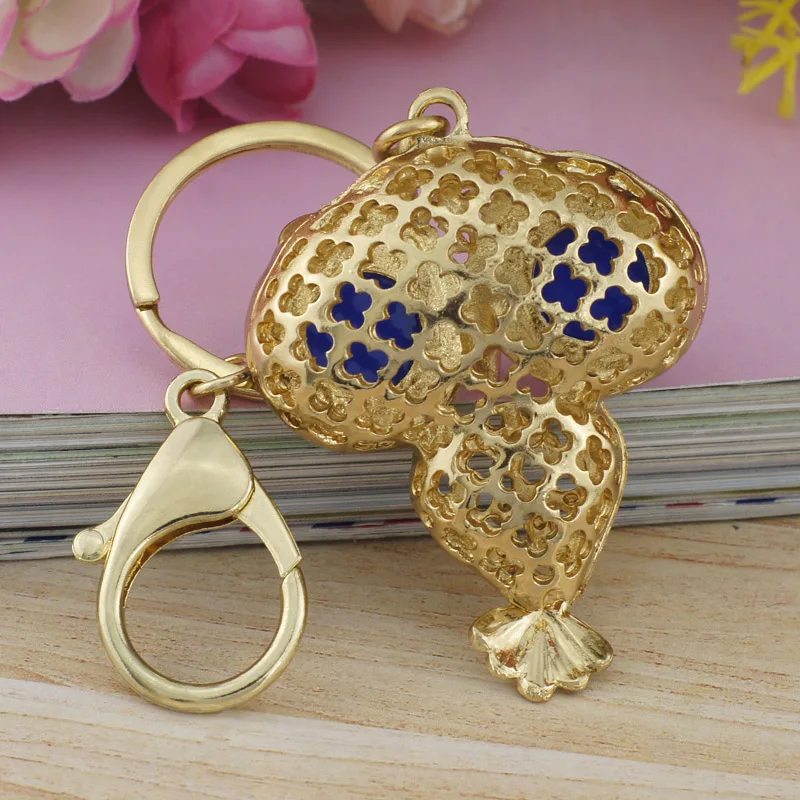 Dalaful большой фарфоровый глаз Сова Стразы Кристалл Брелки Брелоки Подвеска