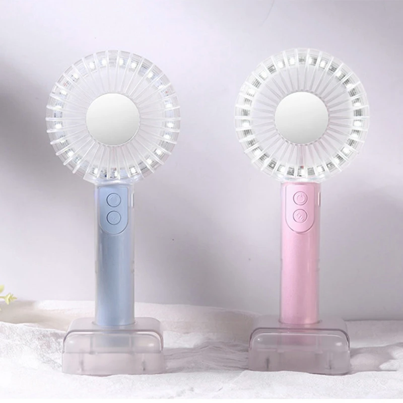 -Портативный Хрустальный мини Usb-вентилятор для носветильник креативный ручной