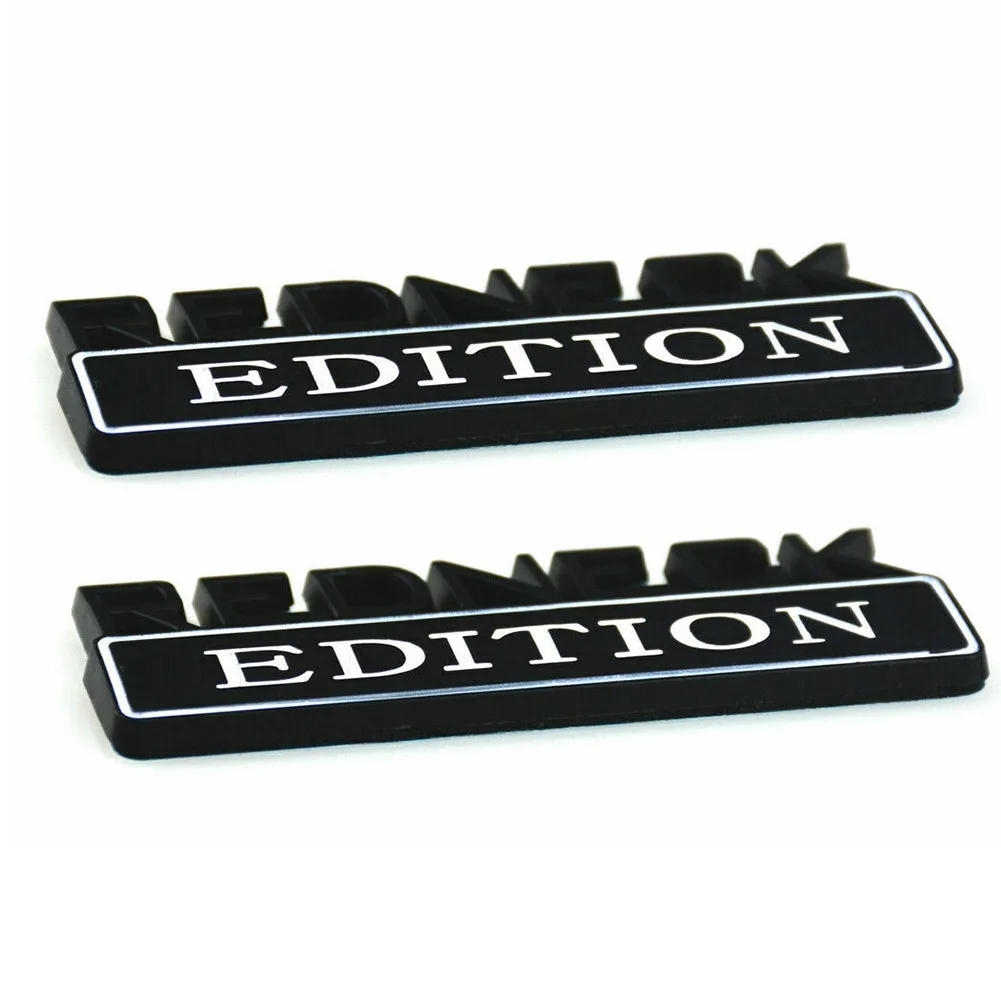 

Badge Car Sticker Black White Boat Car Emblem REDNECK EDITION Replacement Truck