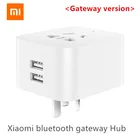 Умный шлюз XIAOMI MIJIA с двойным USB, умный шлюз bluetooth, умная розетка WIFI, рабочий умный дом xiaomi