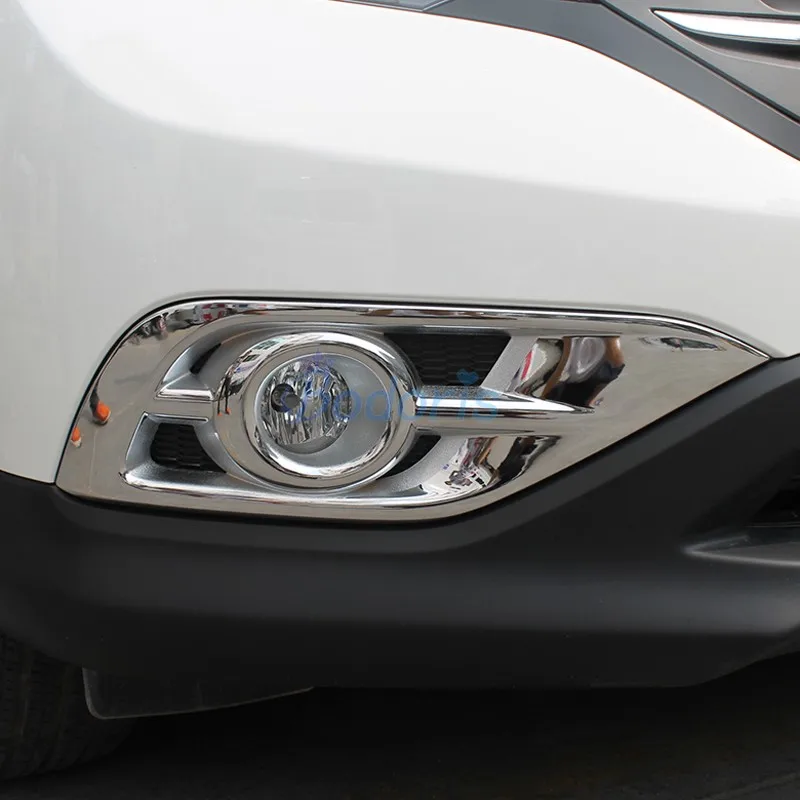 For Honda CRV CR-V CR V 2012 2013 2014 Front Fog Lamp Cover Light Overlay Foglight Trim Frame Chrome SUV Car Styling Accessories |