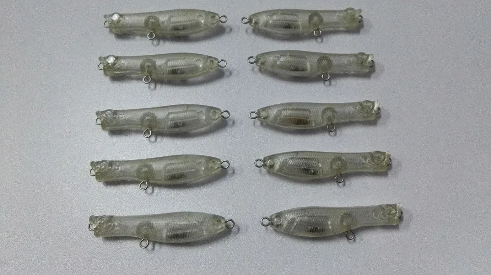 10 шт. неокрашенные приманки для рыбалки 2 1/2 дюйма 1/8 унции пустые JS #165|fishing lure|blank
