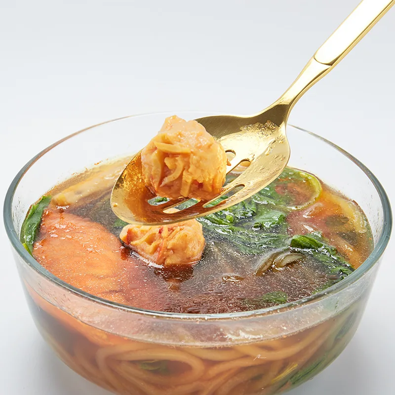 serving spoon set 5 pcs 304 stainless steel slotted skimmer 11 inch large gold set serving spoon steel utensils kitchen gadgets free global shipping