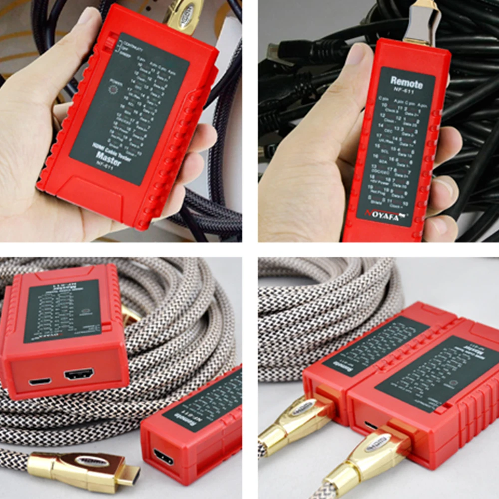 NOYAFA NF 611 Тестер кабеля HDMI метр Регулируемый режимов регулятор скорости &quotбыстро