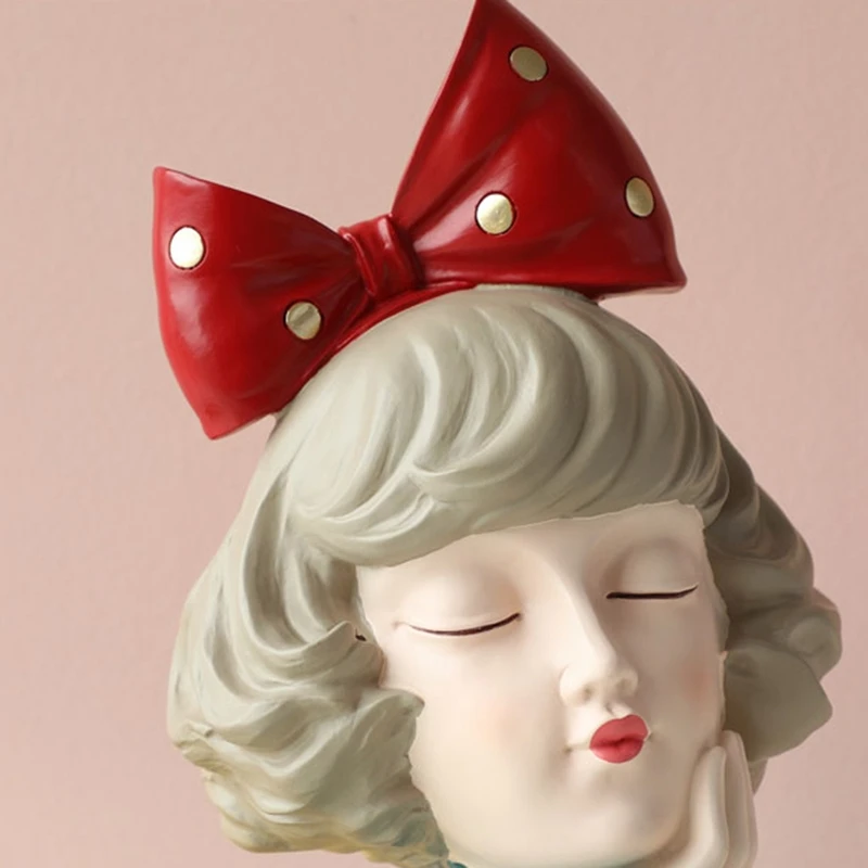 

Moden Gorgeous Girl Resin Art Statue Gift Fairy Fashion Style Sculpture Ornaments Home Decoration Tabletop Figurines