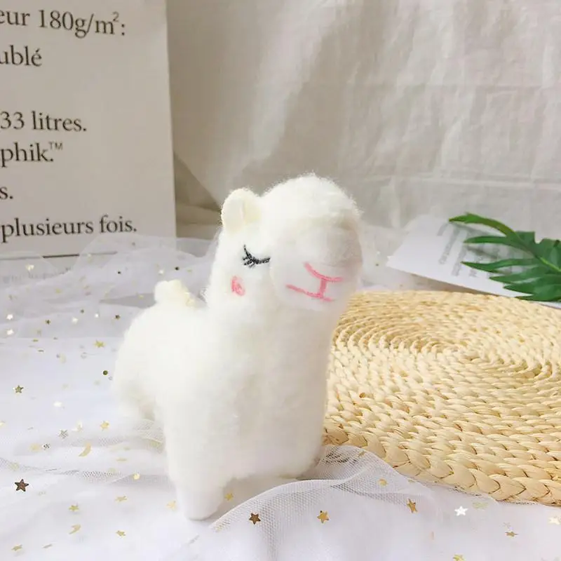 Ant плюшевый брелок kawaii брелок плюшевая подушка линия друзья животные мягкий брелок милый брелок овца - Цвет: Белый