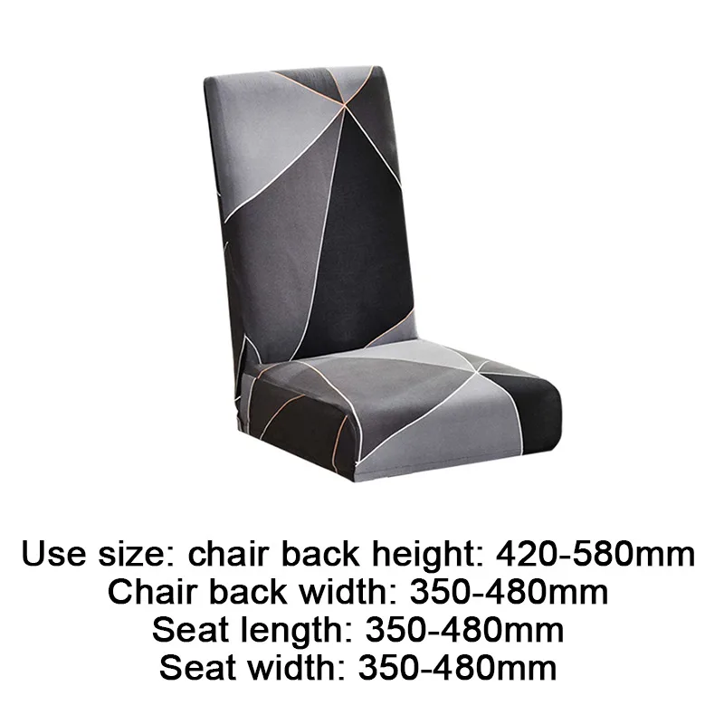 

1/2/4/6Pcs Geometric Dining Chair Cover Spandex Elastic Chair Slipcover Case Stretch Chair Covers For Wedding Hotel Dining Room