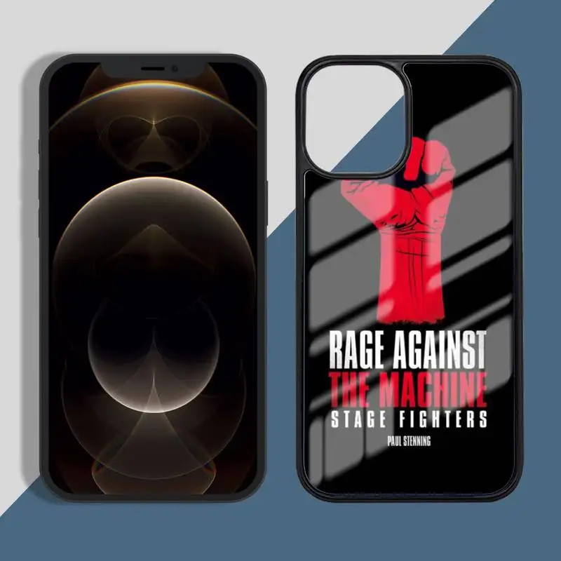 

Rage Against The Machine Phone Case PC for iPhone 11 12 pro XS MAX 8 7 6 6S Plus X 5S SE 2020 XR