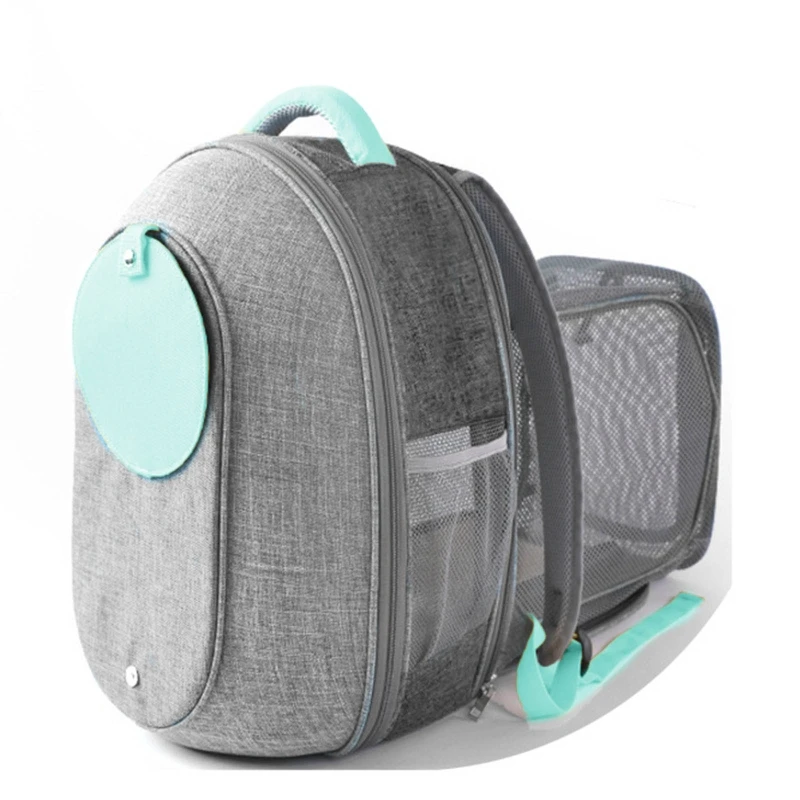 

Good Foldable Transparent Mesh Window Cat Backpack with Inner Safety Leash Breathable