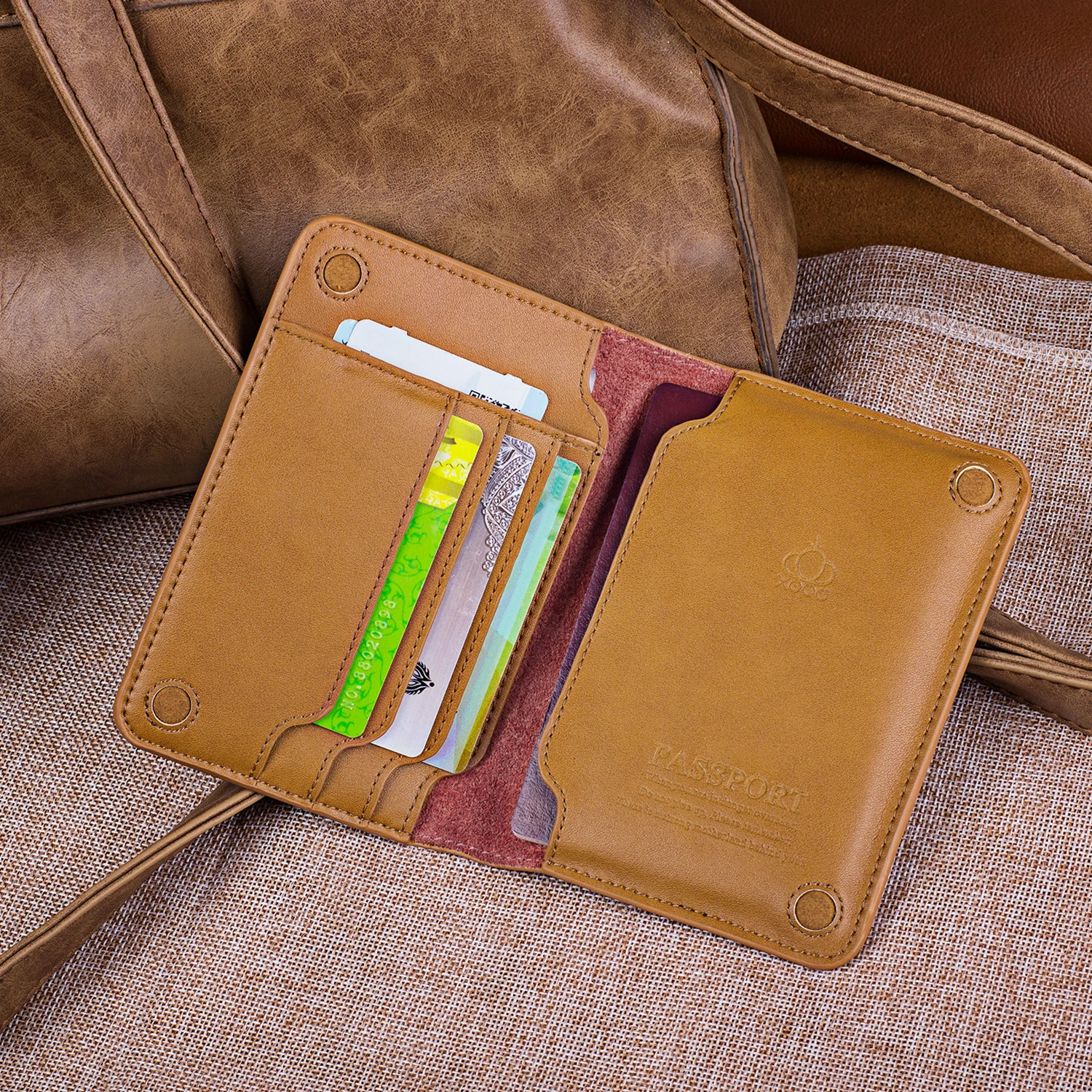 Натуральная кожа Обложка для паспорта держатель ID визитной карточки путешествия