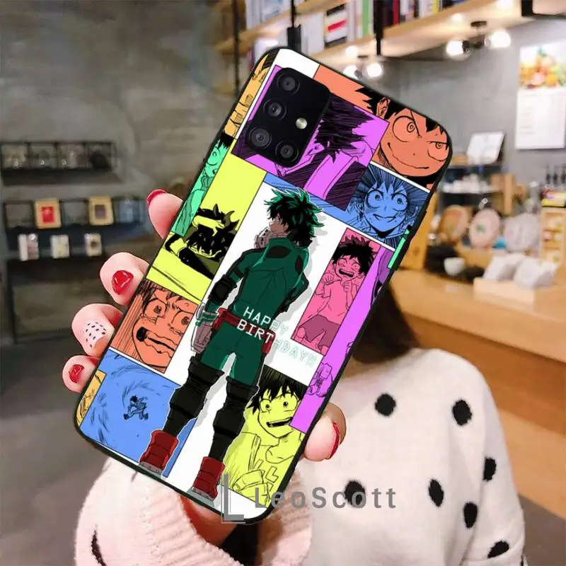 

My Hero Academia Phone Case For Samsung A32 A51 A52 A71 A50 A12 A21S S10 S20 S21 Plus Fe Ultra