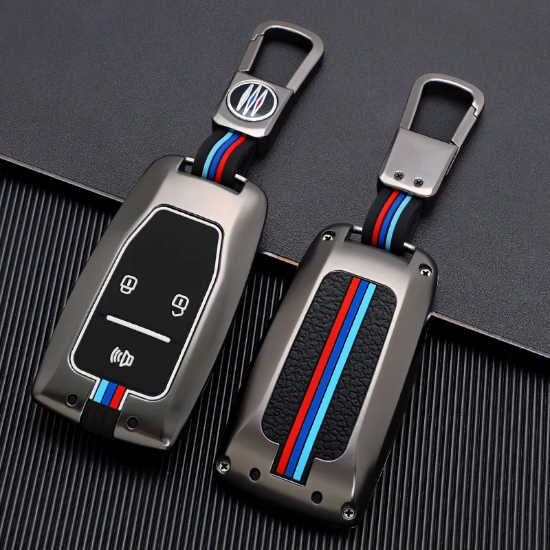 

Zinc Alloy Silicone Car Remote Control Smart 3 Button Key Case Protective Case Buckle For JAC REFINE S5 A60 S7 X4 X7 IC5