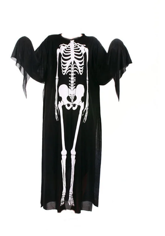 Хэллоуин призрак маска-Череп Скелет полное лицо и одежда костюм с перчатками