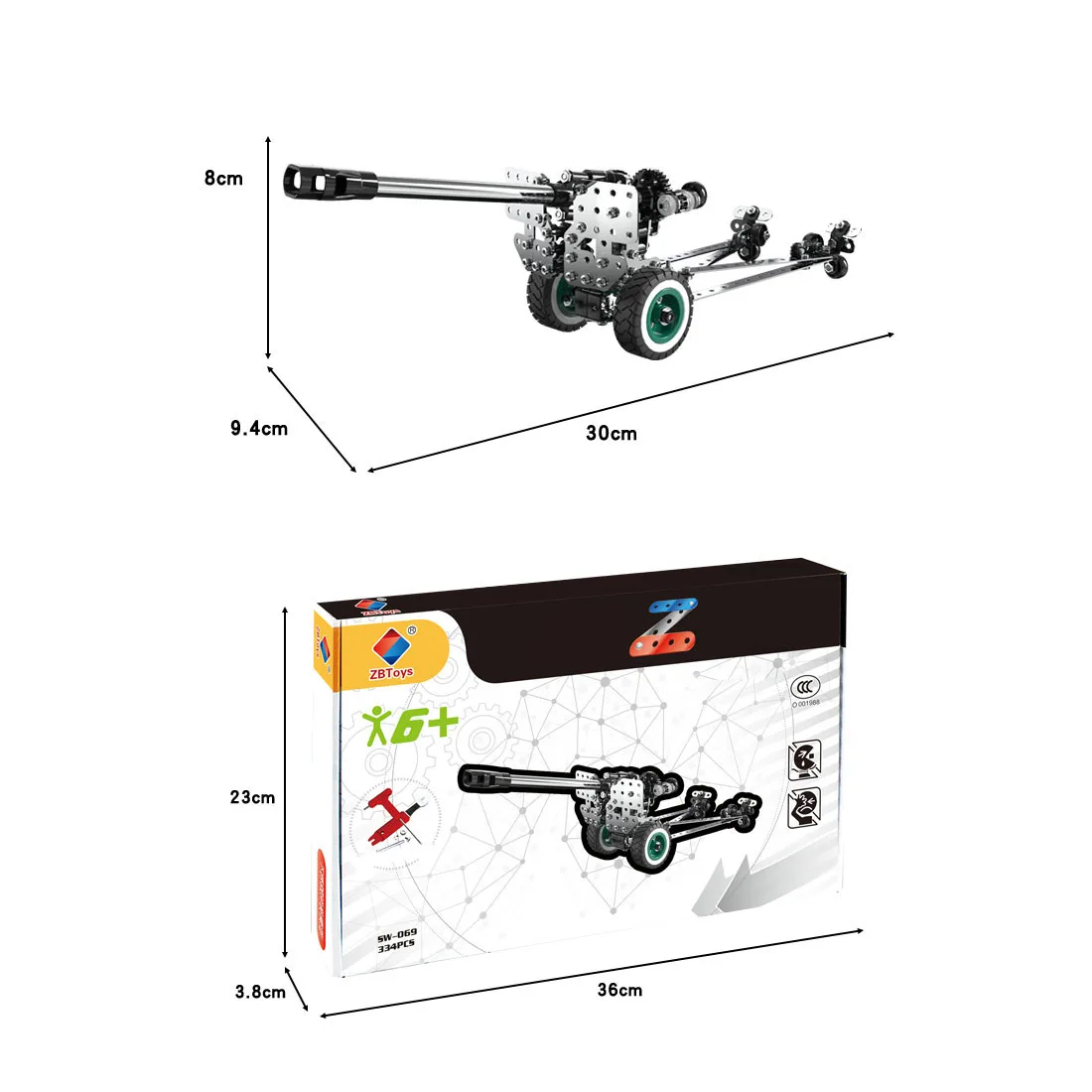 335 шт. классические металлические пазлы-пушки 83 типа 152 | Игрушки и хобби