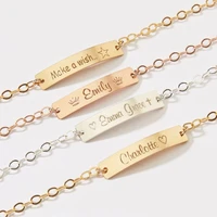 fashion personalized lettering childrens bracelets adjustable stainless steel bracelets popular accessories