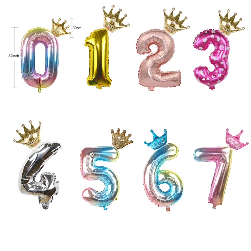 Шары воздушные из фольги в виде короны 32 дюйма | Дом и сад