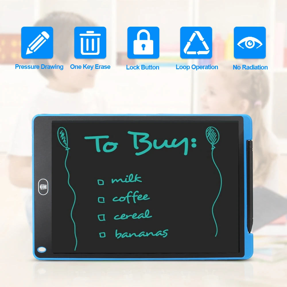 ЖК-планшет для рисования 12 дюймов со стираемыми подсветками | Компьютеры и офис