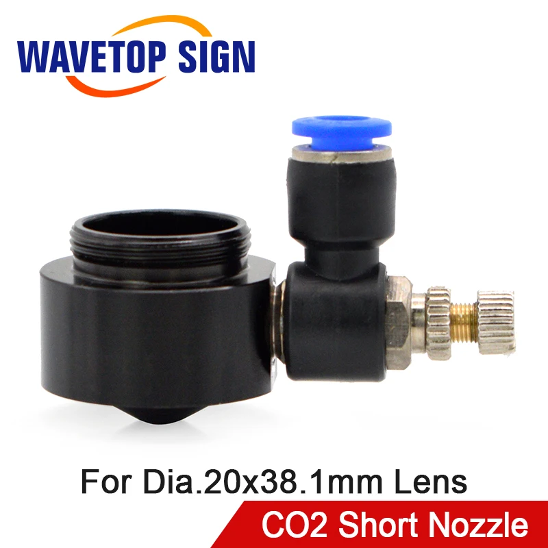 Воздушная Форсунка WaveTopSign для диам.20 фокусная линза f 38 1 мм короткая сопла Co2 с