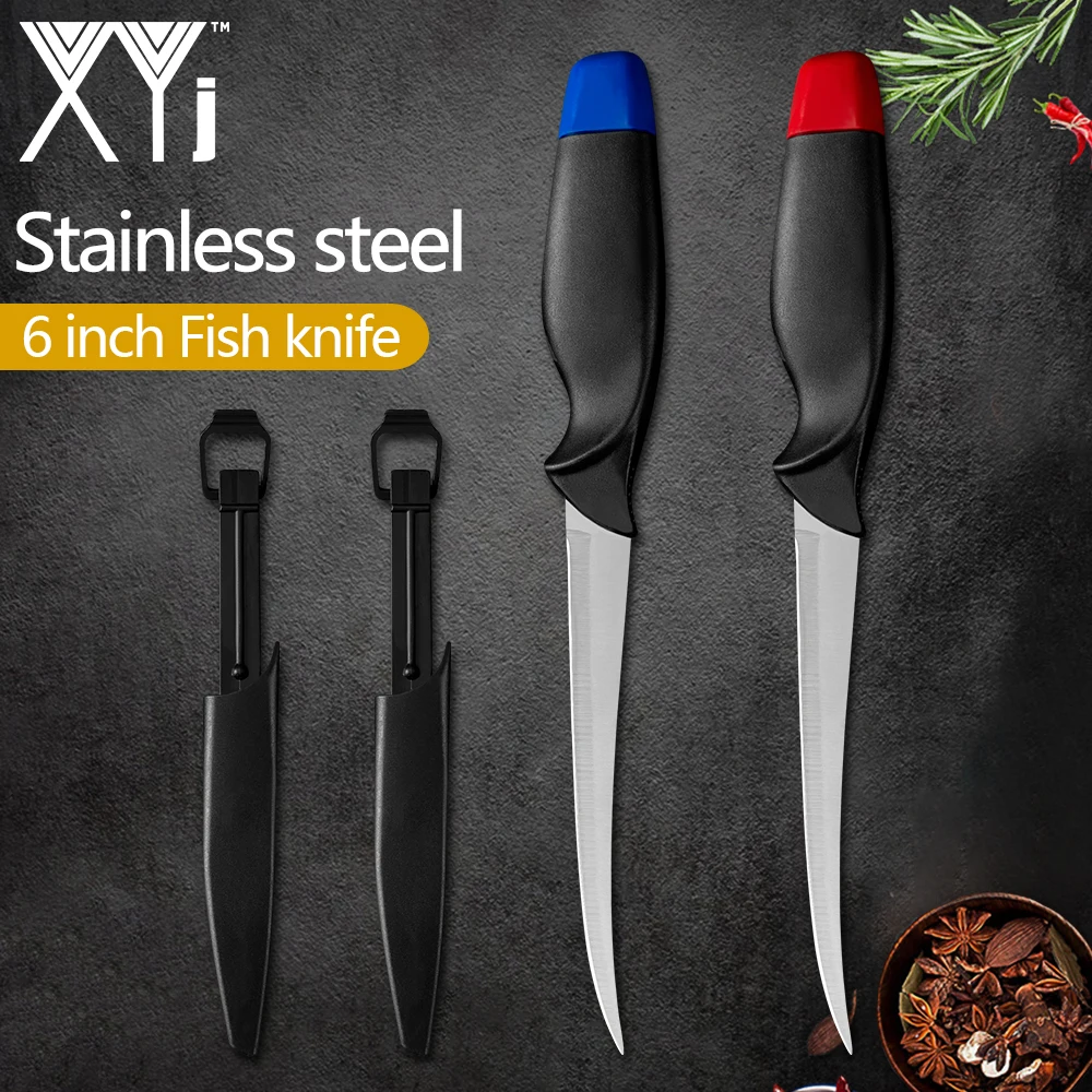 XYj 2 шт. нож для рыбалки из нержавеющей стали обвалки нарезки костей рыбы