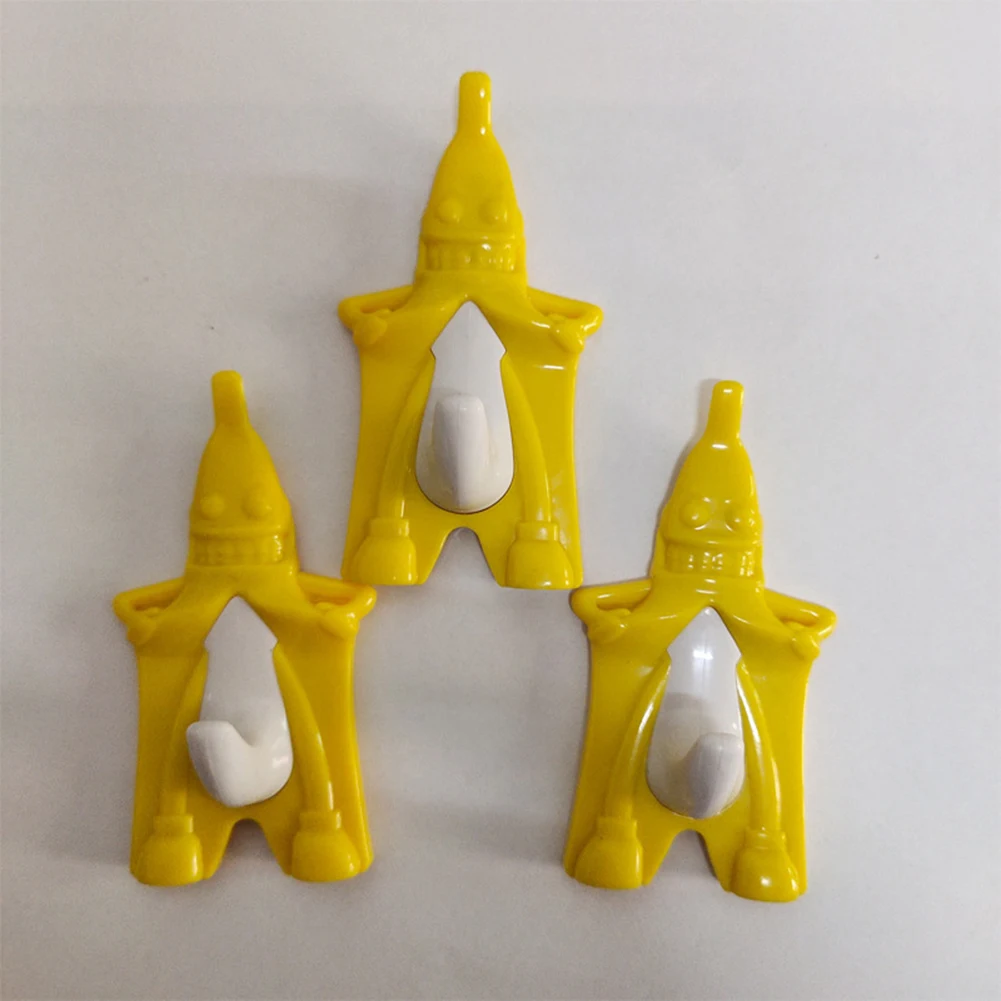 

Banana Shape Hook Door Hooks Creative Plastic Banana-shaped Hook Wall Hanger For Clothes Key Umbrella Coat Hanging Organizer