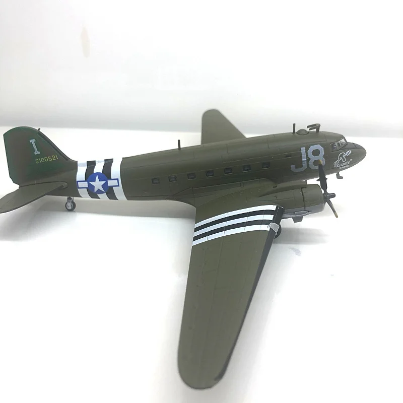 1/100 специальный литой металл Дуглас C-47 Второй мировой войны транспортный истребитель моделирование модель домашний дисплей коллекция игрушек для