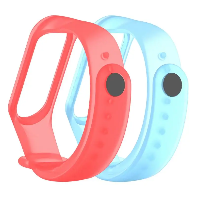 Умный Браслет для Xiaomi Mi Band 3 4 прозрачный силиконовый ремешок из ТПУ сменный |