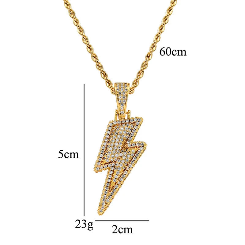Ожерелье в стиле хип-хоп для женщин и мужчин украшение из кубического циркония