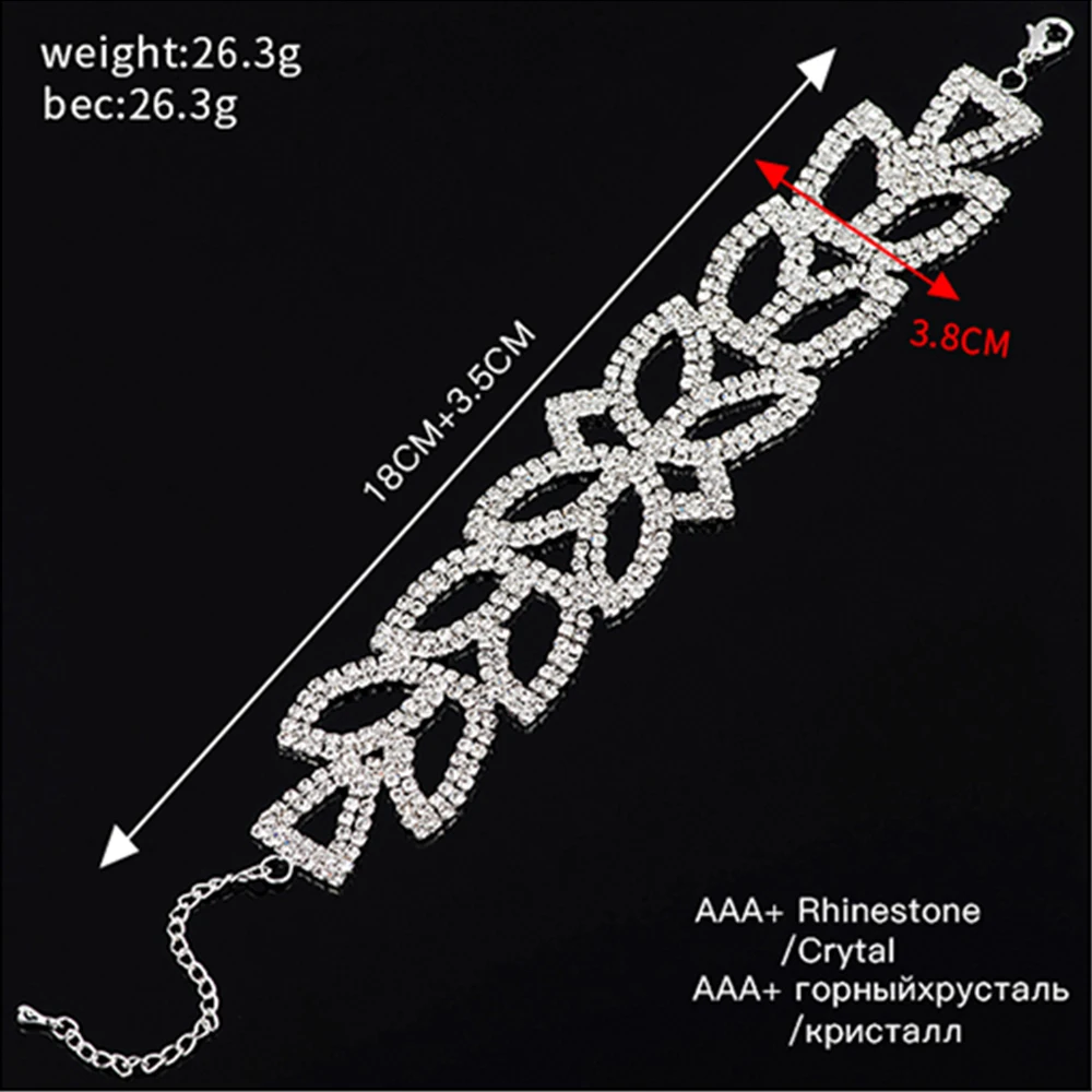 YFJEWE богемные браслеты серебряного цвета для свадьбы стиль хрустального браслета
