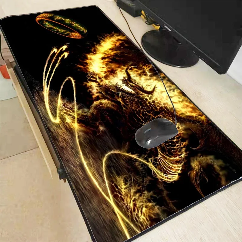Mairuige 900x400x3mm Dragon Anime Lord of The Rings Pad waterproof Mouse Mat Computer Large Lock Edge Mousepad Office Desk Mats