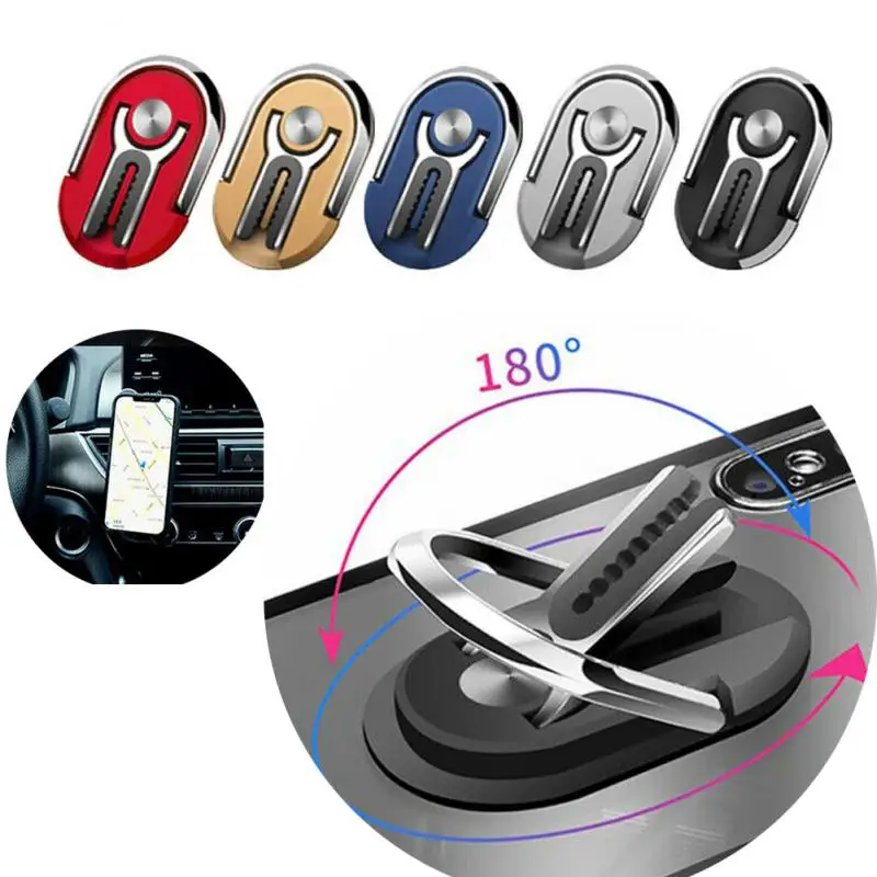 2 в 1 металлический магнитный автомобильный держатель для телефона