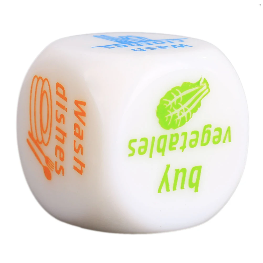 

Novelty Dice Game Toy 1pc Cute Familiy Housework Dice Division of Housework Dice Funny Couples Families Game Dice Fun