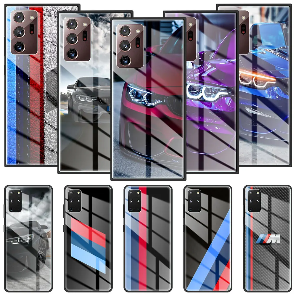 

Phone Case For Samsung Galaxy S20 FE S21 S10 S9 S8 Note 20 Ultra 10 Plus 9 Tempered Glass Mobile Cover Car Men