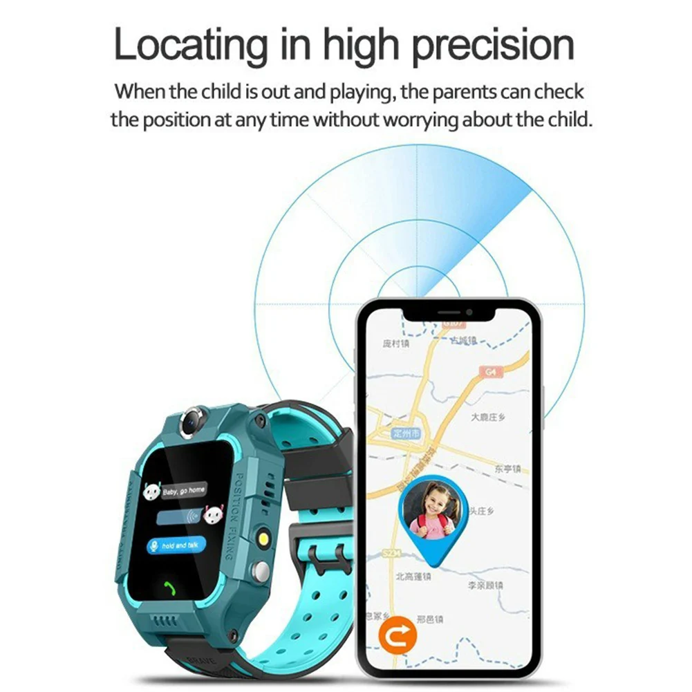 Анти-потерянный Смарт часы ребенка GPS трекер SOS фунтов дети для определения