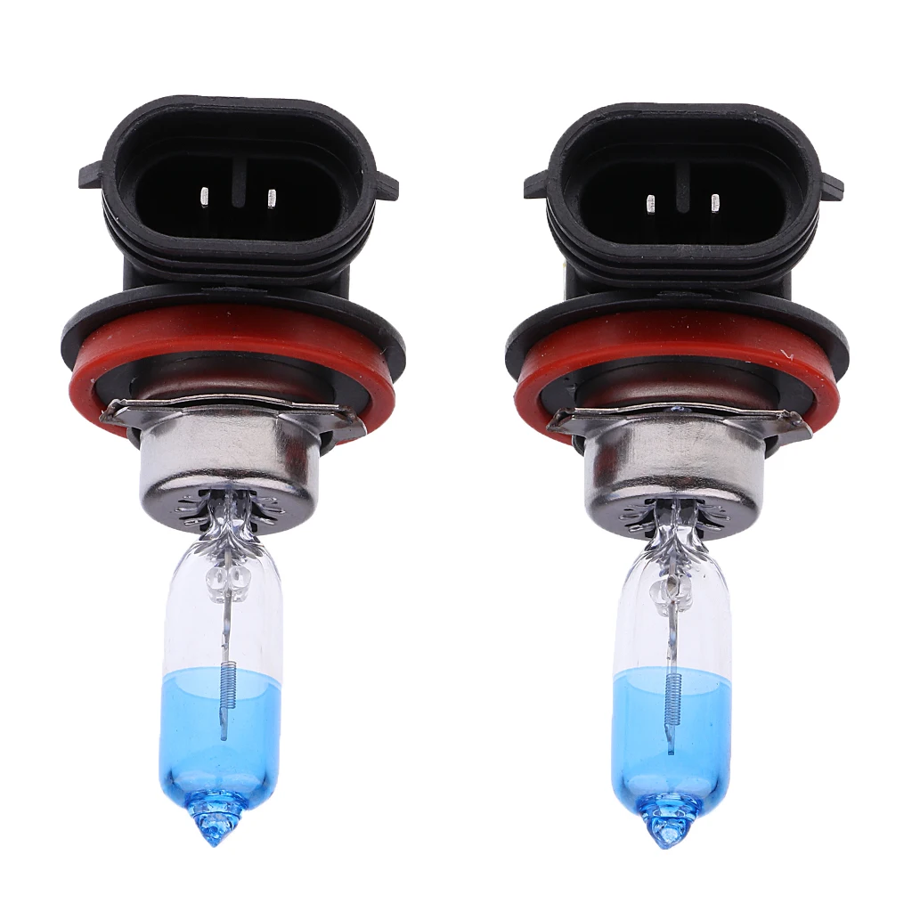 

Pair 12V 55W H8 4000K Car Headlight Bulbs Halogen Lamp Daytime Driving