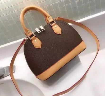 

best real oxidizing leather new fashion high quality women boston speedy handbag Pillow bag 25/30/35cm with starp FREE SHIPPING