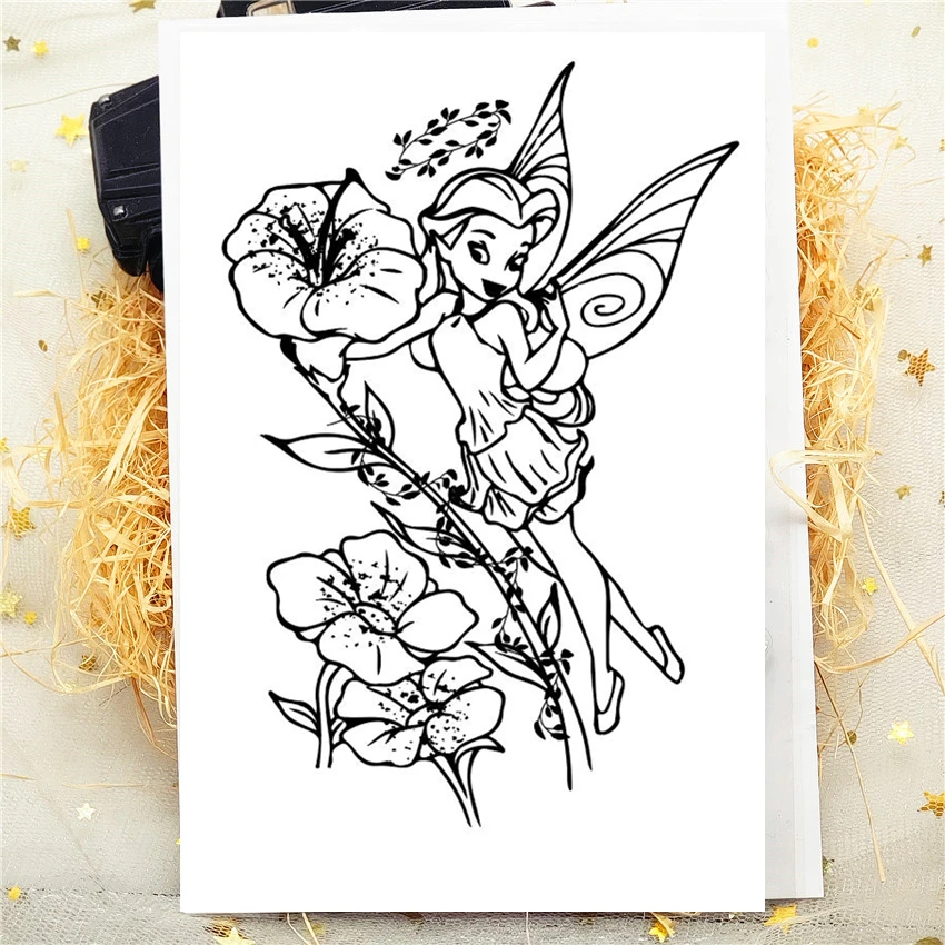 Прозрачный силиконовый штамп с изображением венка эльфа 9*6 шт. |