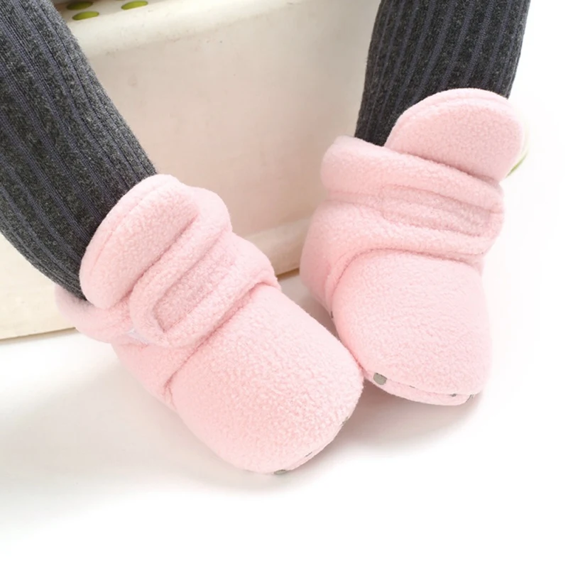 

Newborn Baby Girls Boot Shoes Toddler Warm Thicken Snow Boots Infant Soft Solid Color Autumn Winter Warm Shoes 0-18M#04