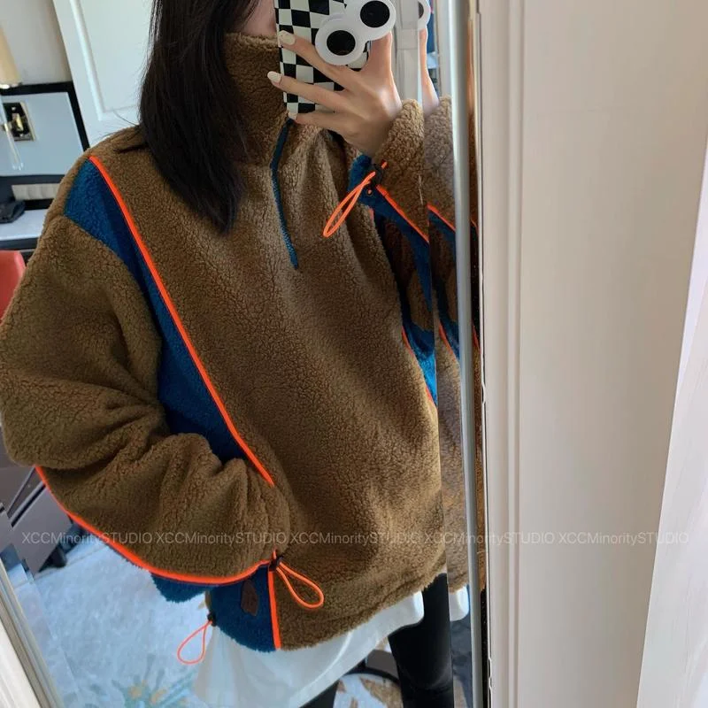 

Мужская/Женская куртка из овечьей шерсти, на молнии