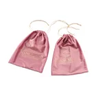Под заказ, розовые украшения, Золотой логотип, мешок 10x12 см (13x17 см 15x20 см 18x30 см, косметика для волос, шнурок