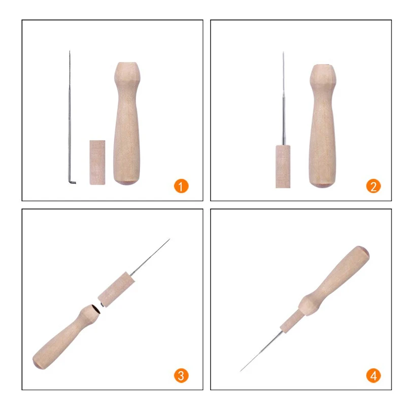 MIUSIE 72 шт. игла набор для валяния иголка рукоделия ножницы из пены защита от швов