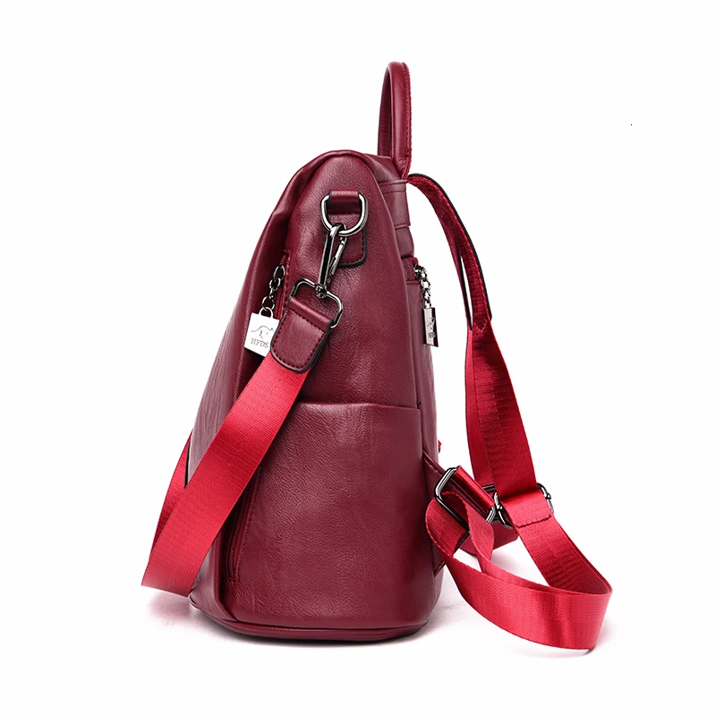 Женский винтажный рюкзак Sac A Dos повседневный дизайнерский кожаный 2019 | Багаж и